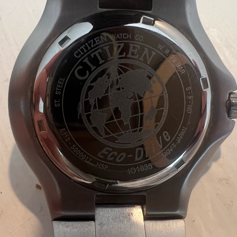 Citizen Eco-Drive Watch - Gunmetal Gray Back
